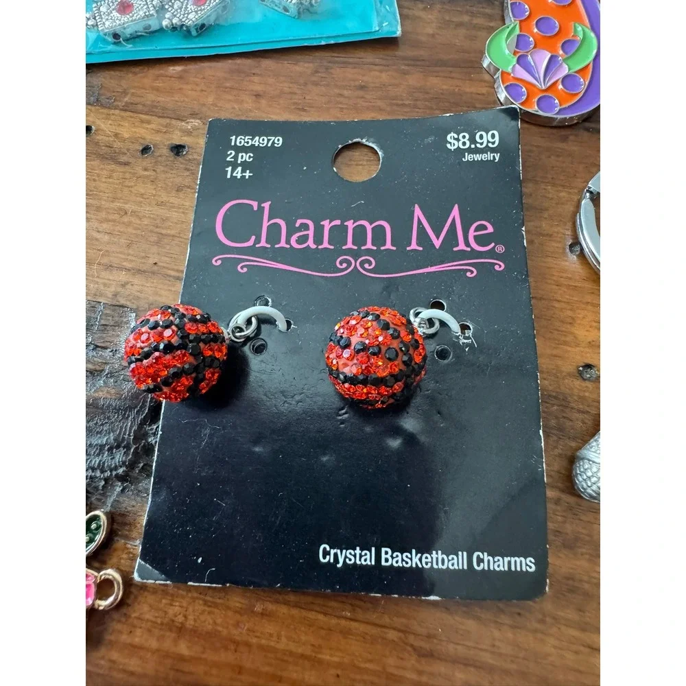 Charm Me‎ Swarovski Crystal Jewelry Making Charms and Keychain Bundle Lot
